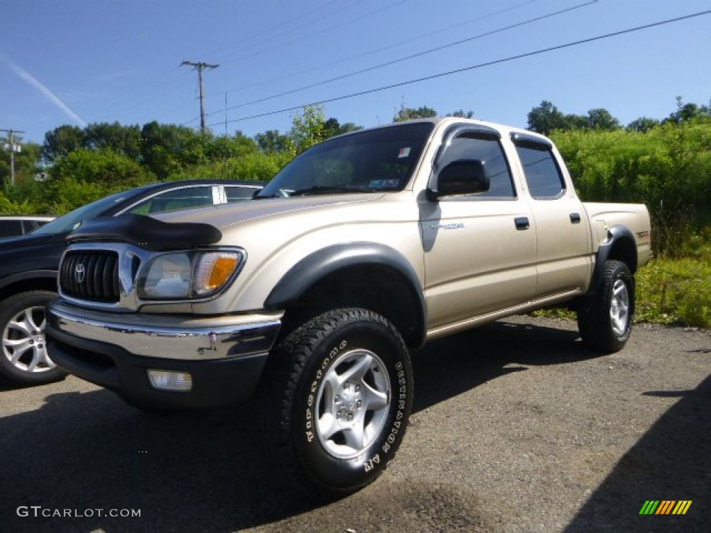 2004 Tacoma V6 Double Cab 4x4 - Mystic Gold Metallic / Oak photo #1