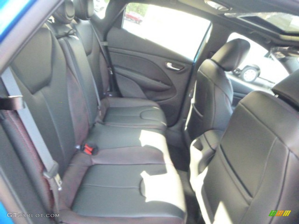 2015 Dart GT - Laser Blue Pearl / Black/Ruby Red Accent Stitching photo #12