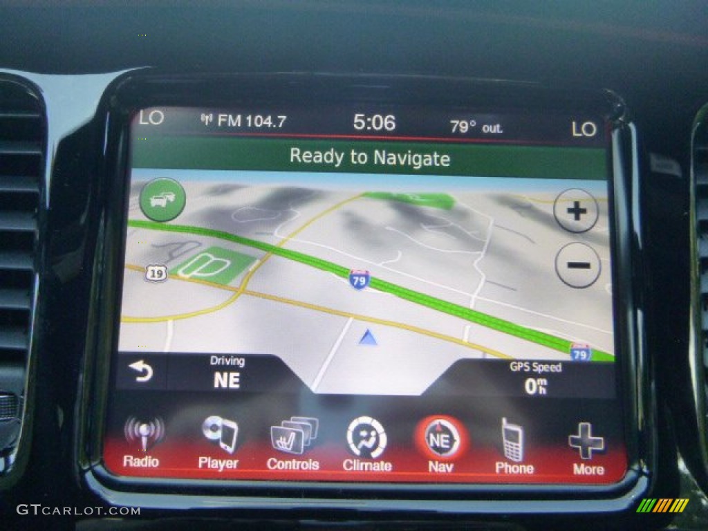 2015 Dart GT - Laser Blue Pearl / Black/Ruby Red Accent Stitching photo #16