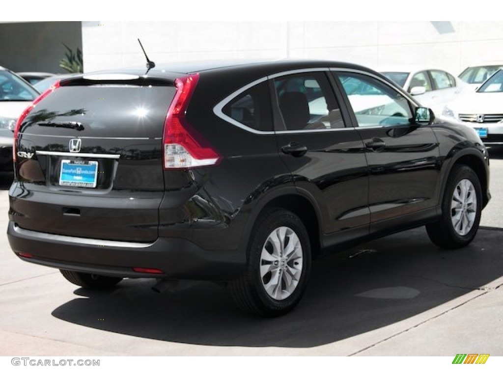 2014 CR-V EX - Crystal Black Pearl / Black photo #11