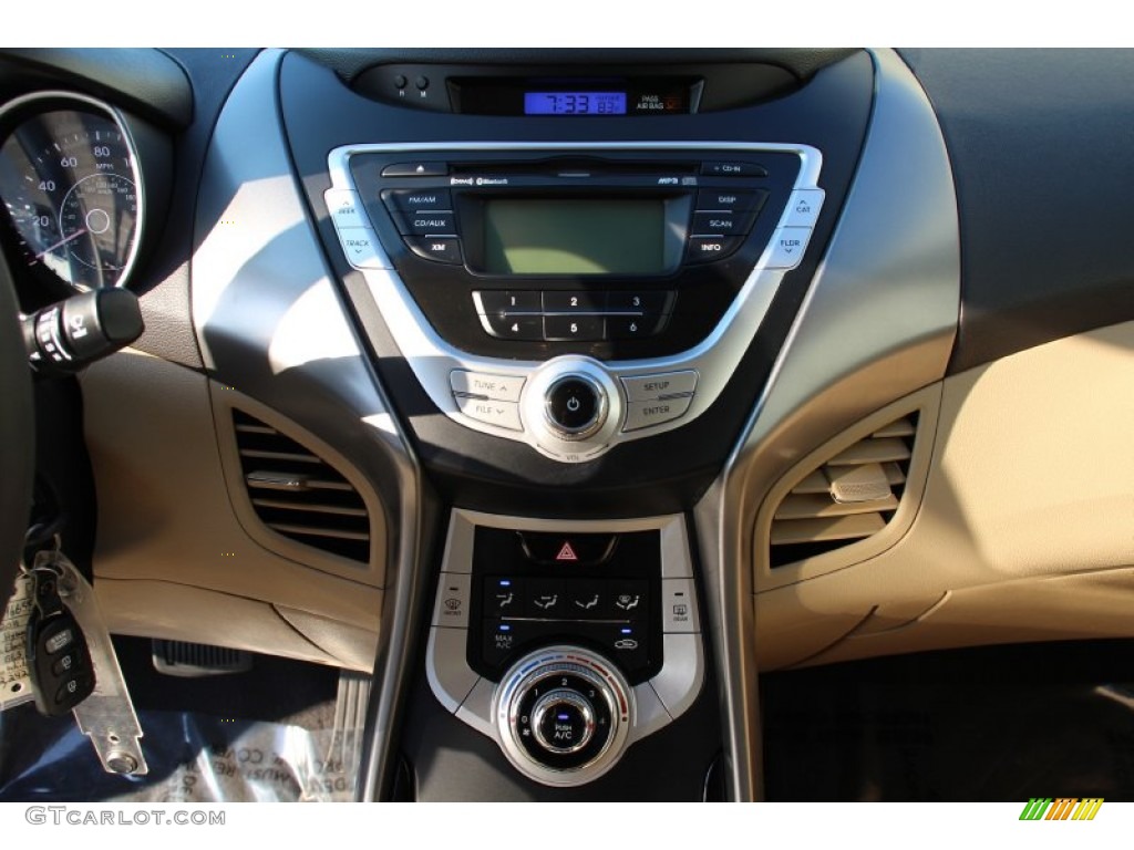 2011 Elantra GLS - Pearl White / Beige photo #11