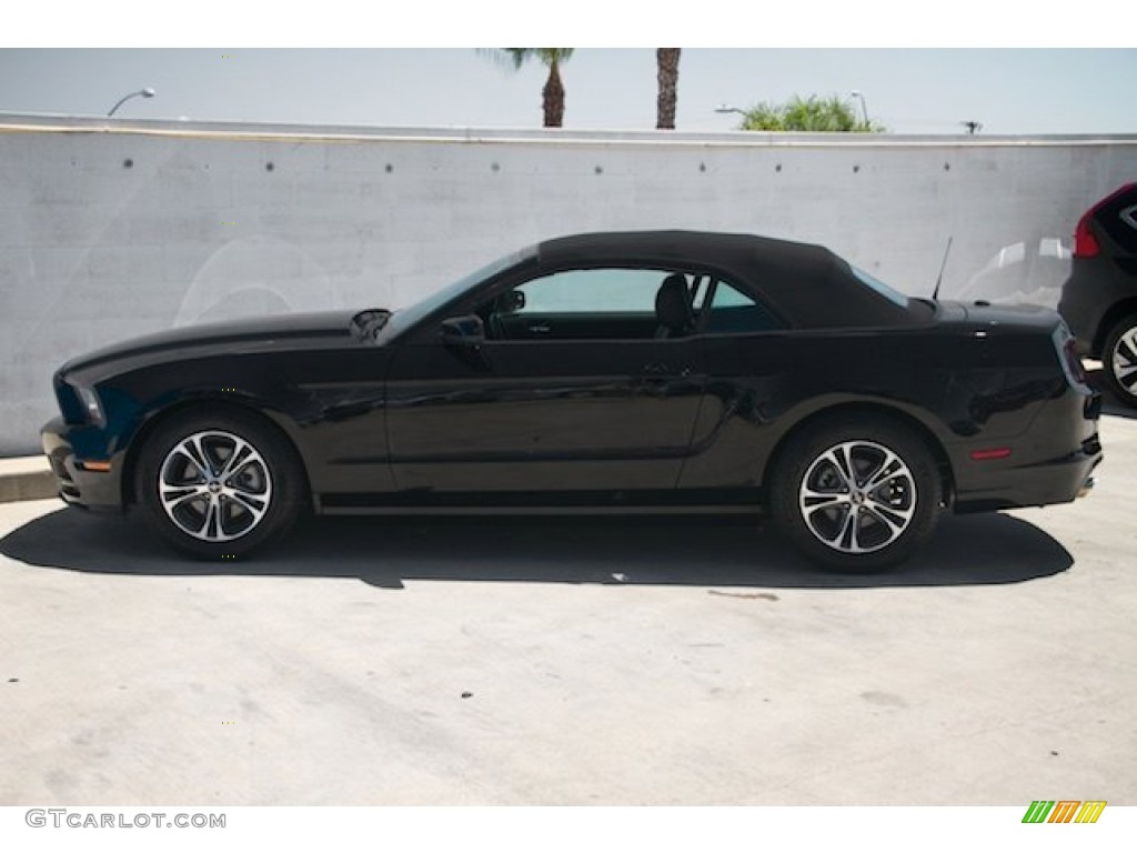 2014 Mustang V6 Premium Convertible - Black / Charcoal Black photo #13