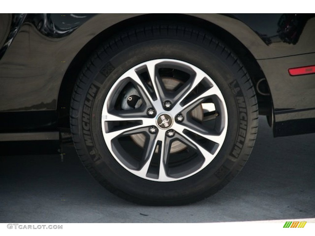 2014 Mustang V6 Premium Convertible - Black / Charcoal Black photo #28