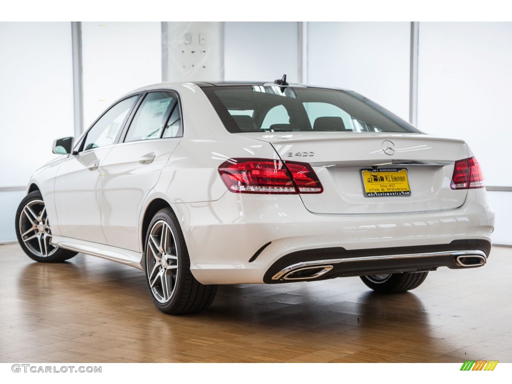 2016 E 400 Sedan - Polar White / Black photo #3