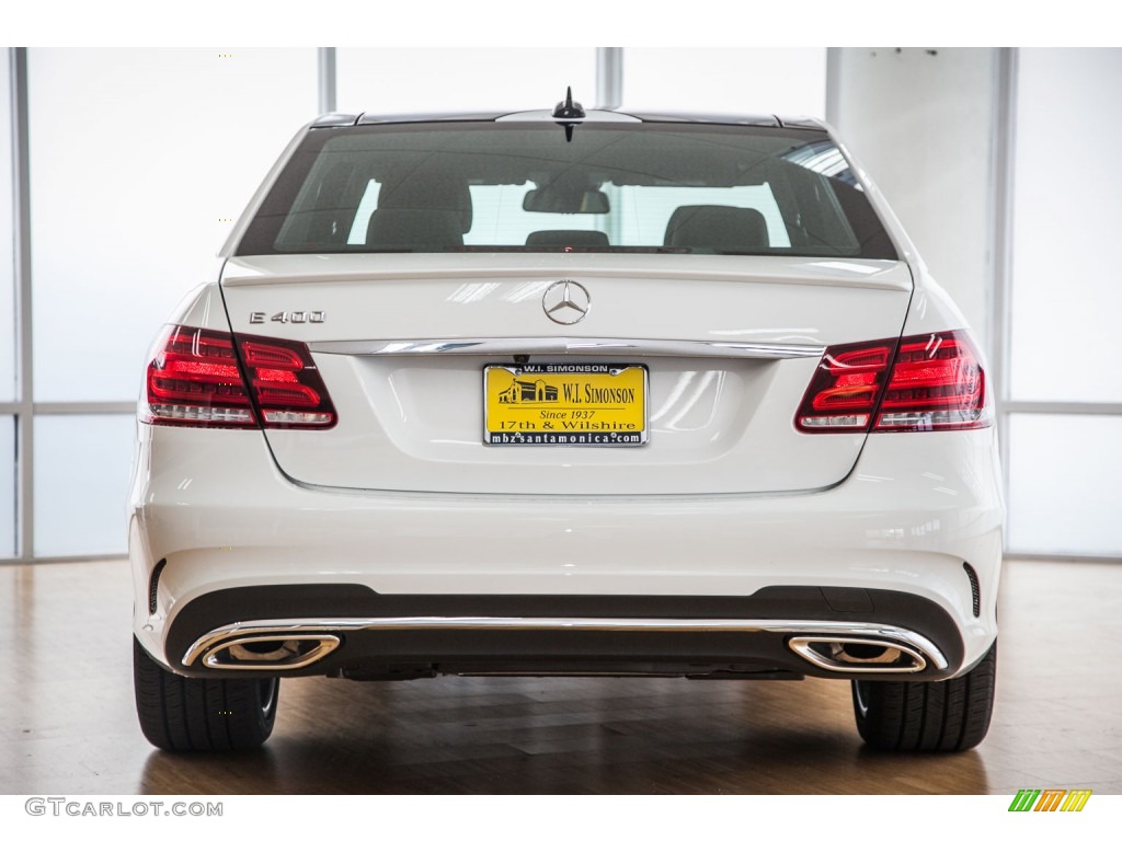 2016 E 400 Sedan - Polar White / Black photo #4