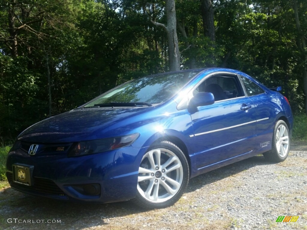 2006 Civic Si Coupe - Fiji Blue Pearl / Black photo #1