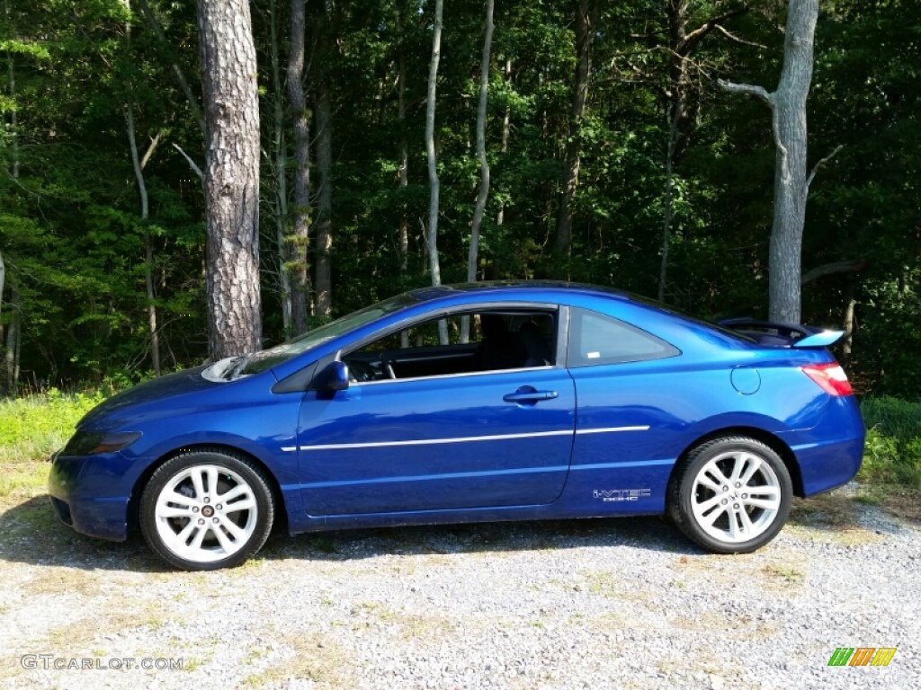 2006 Civic Si Coupe - Fiji Blue Pearl / Black photo #3