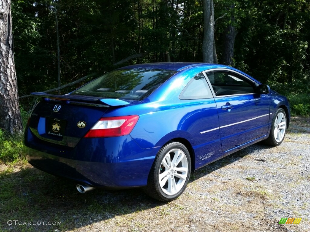2006 Civic Si Coupe - Fiji Blue Pearl / Black photo #6