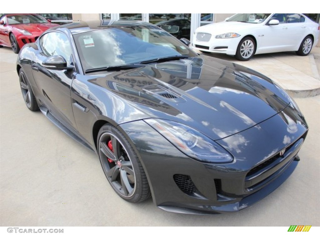 Stratus Gray 2016 Jaguar F-TYPE R Coupe Exterior Photo #105656919