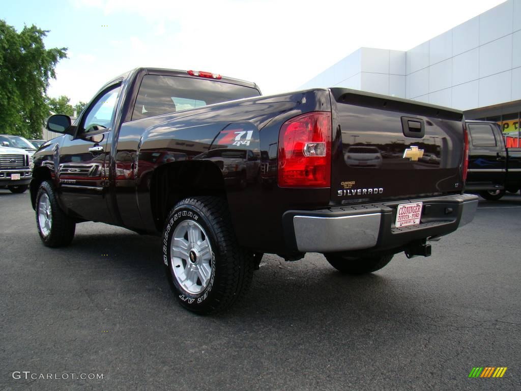 2008 Silverado 1500 LT Regular Cab 4x4 - Dark Cherry Metallic / Dark Titanium photo #24