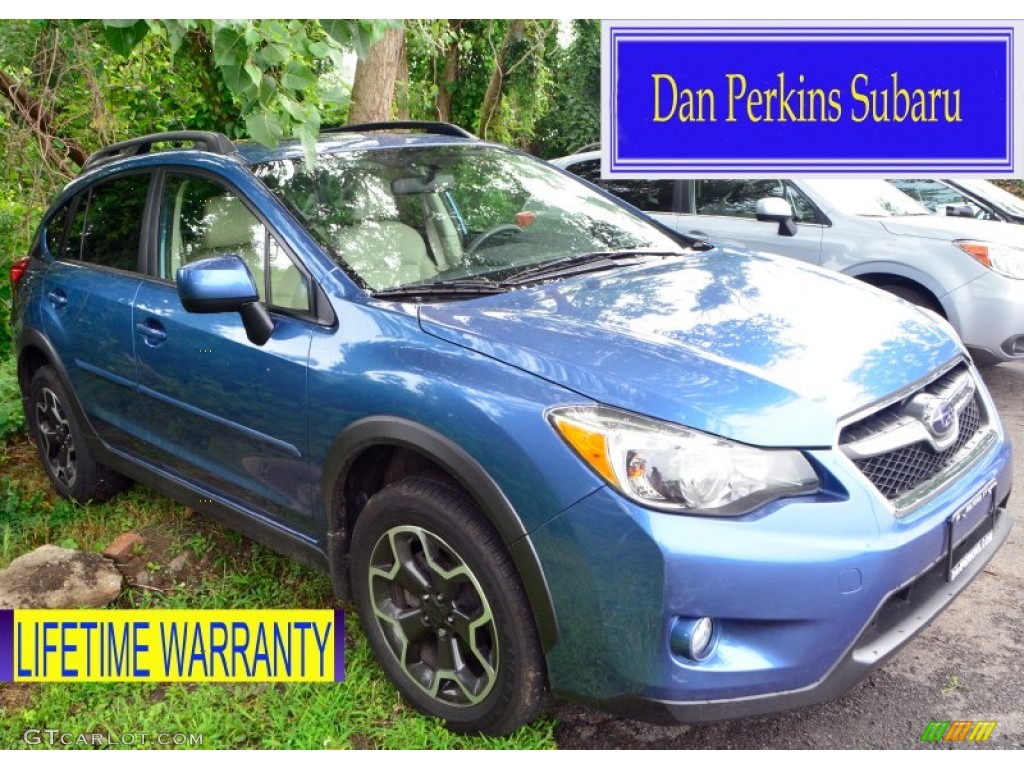2014 XV Crosstrek 2.0i Limited - Quartz Blue Pearl / Ivory photo #1