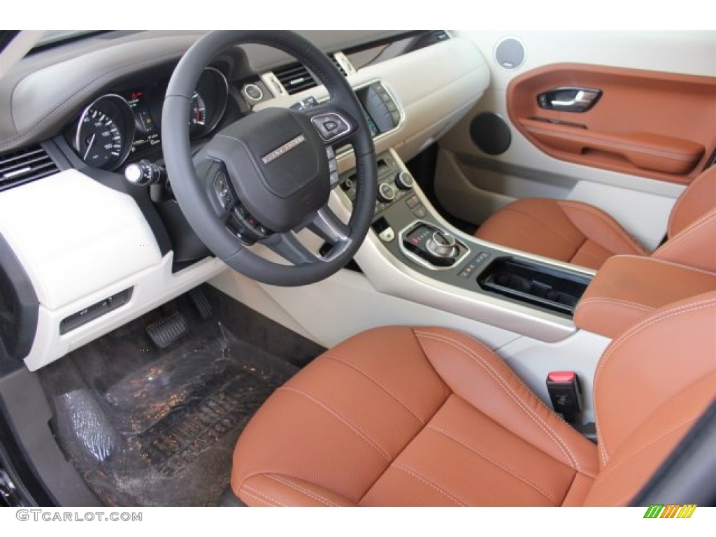 Tan/Ivory/Espresso Interior 2015 Land Rover Range Rover Evoque Prestige Photo #105659115