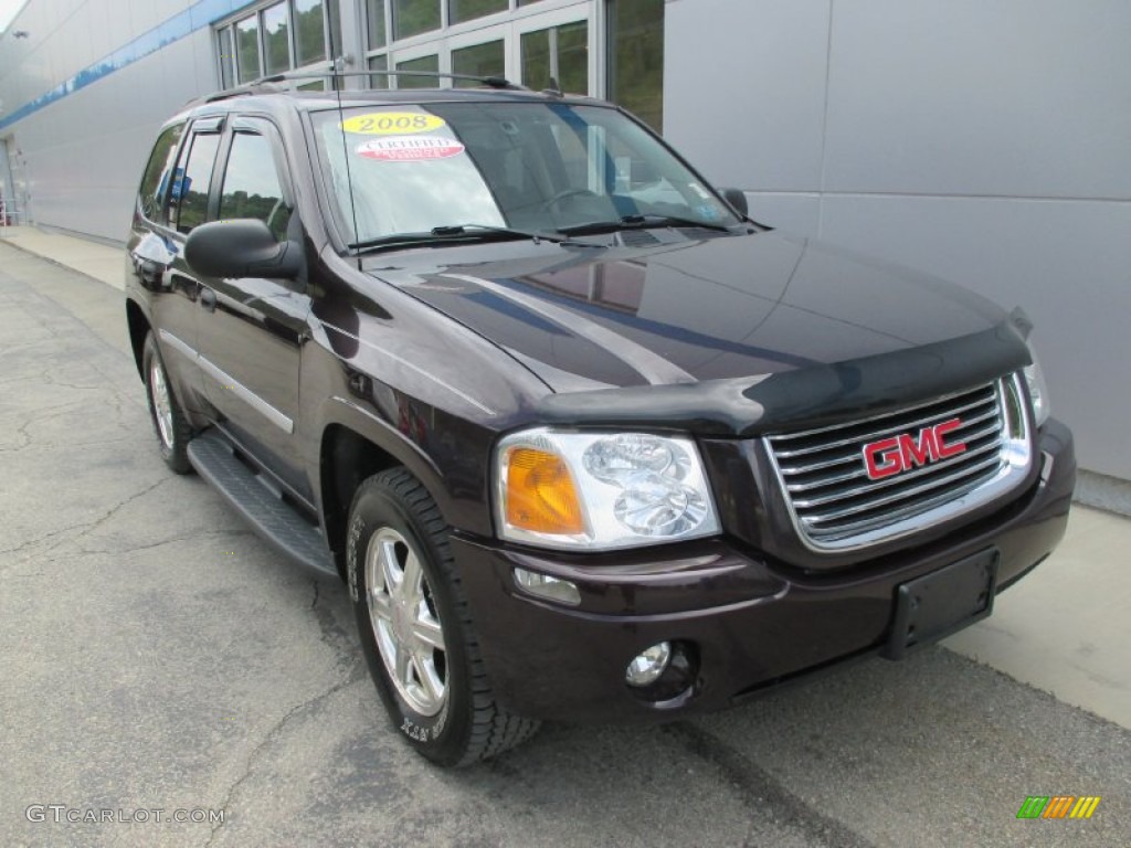 Dark Crimson Red Metallic 2008 GMC Envoy SLE 4x4 Exterior Photo #105660456