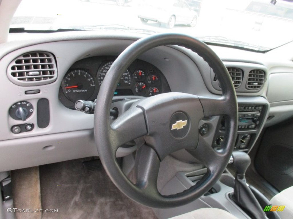 2005 TrailBlazer LS 4x4 - Superior Blue Metallic / Light Gray photo #26