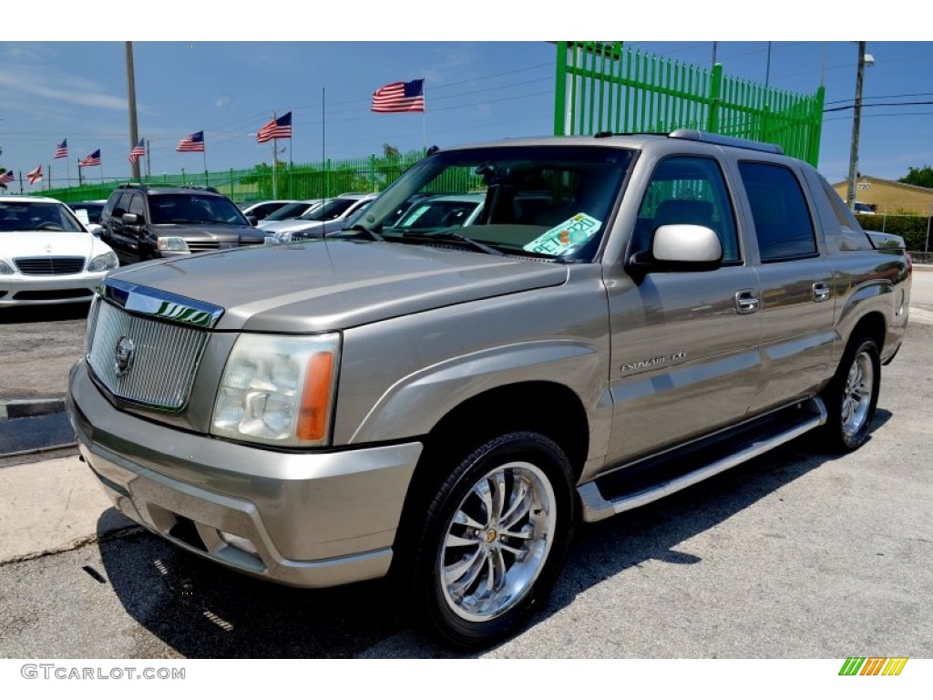 2003 Escalade EXT AWD - Silver Sand / Shale photo #2