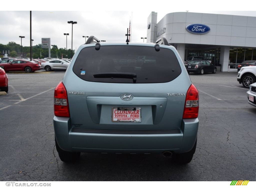 2007 Tucson GLS - Alpine Frost Blue Metallic / Beige photo #4