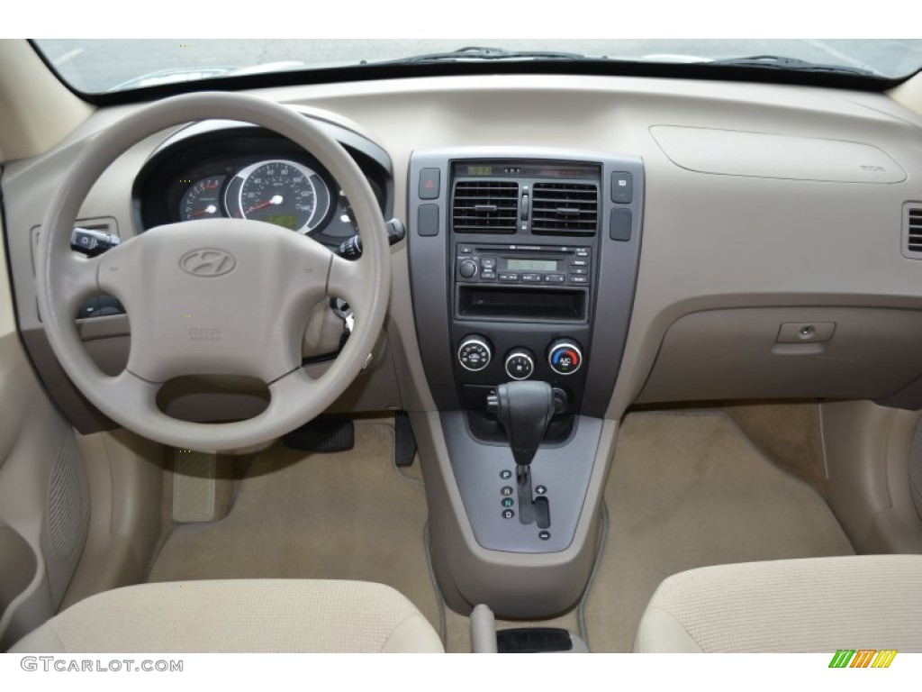 2007 Tucson GLS - Alpine Frost Blue Metallic / Beige photo #12