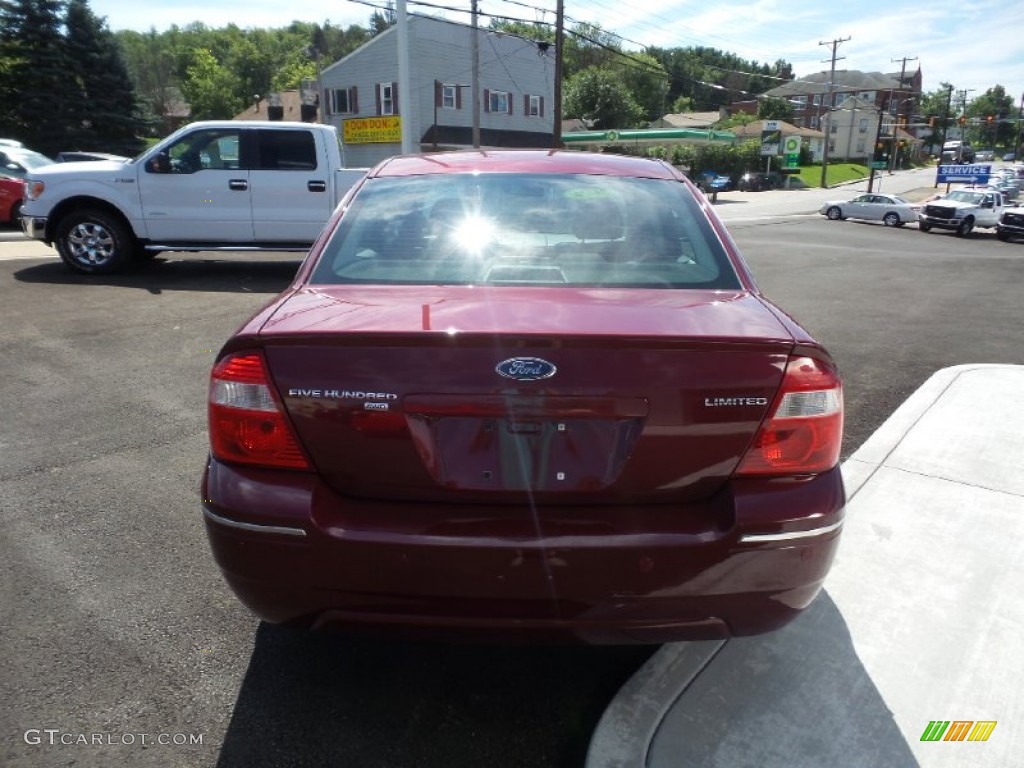 2006 Five Hundred Limited AWD - Redfire Metallic / Black photo #4