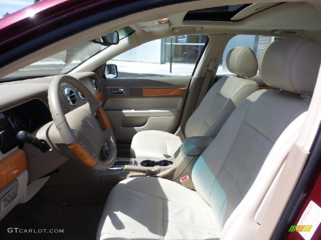 2007 MKZ AWD Sedan - Merlot Metallic / Sand photo #11