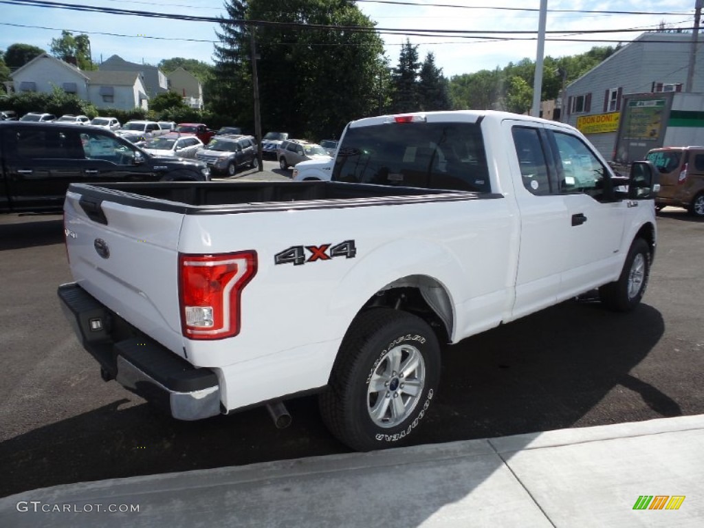 2015 F150 XLT SuperCab 4x4 - Oxford White / Medium Earth Gray photo #6