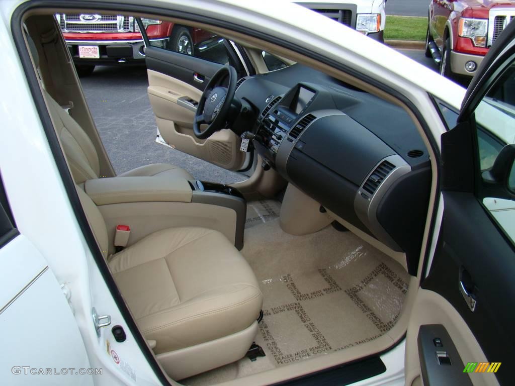 2005 Prius Hybrid - Super White / Ivory/Brown photo #12