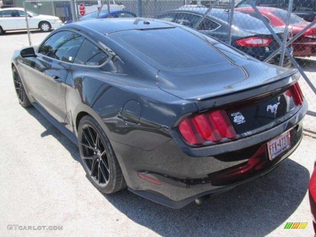 2015 Mustang EcoBoost Premium Coupe - Black / Ebony photo #3