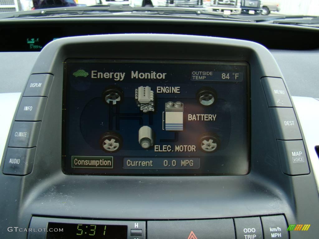 2005 Prius Hybrid - Super White / Ivory/Brown photo #19