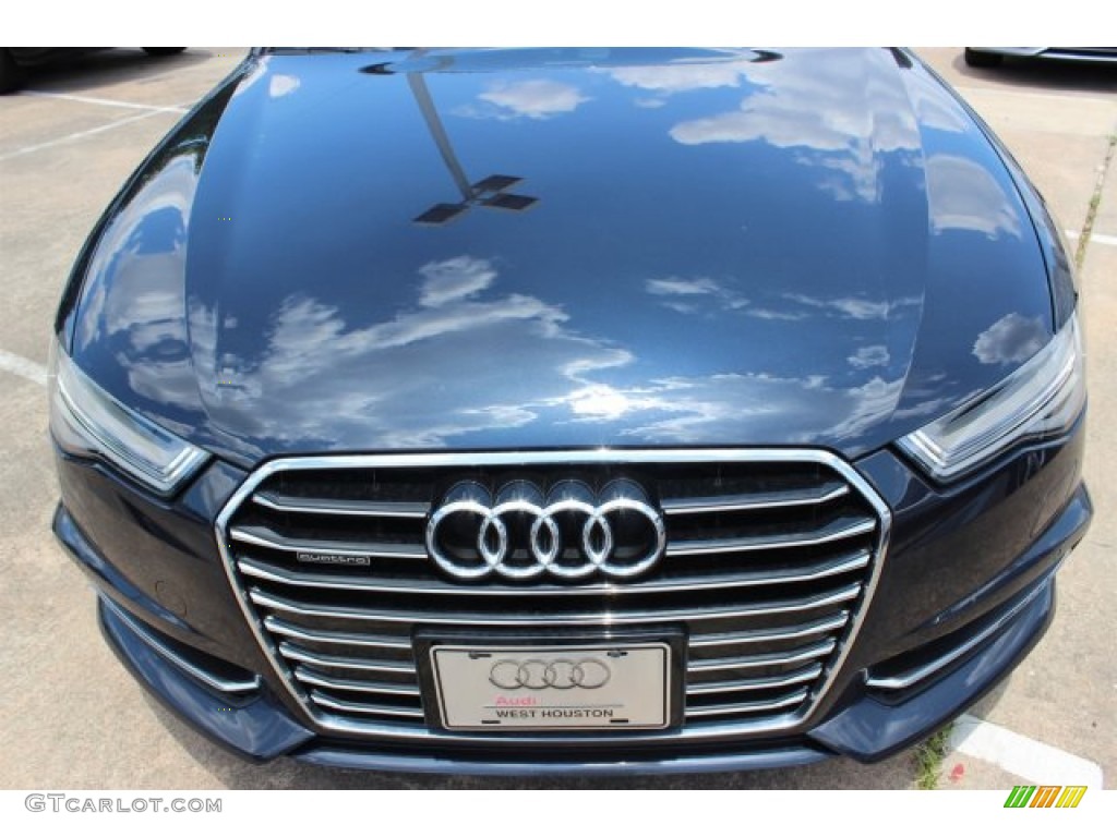 2016 A6 3.0 TFSI Premium Plus quattro - Moonlight Blue Metallic / Black photo #2