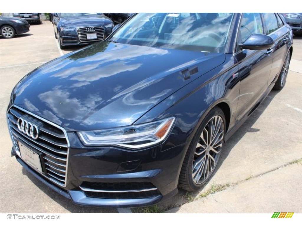 2016 A6 3.0 TFSI Premium Plus quattro - Moonlight Blue Metallic / Black photo #3