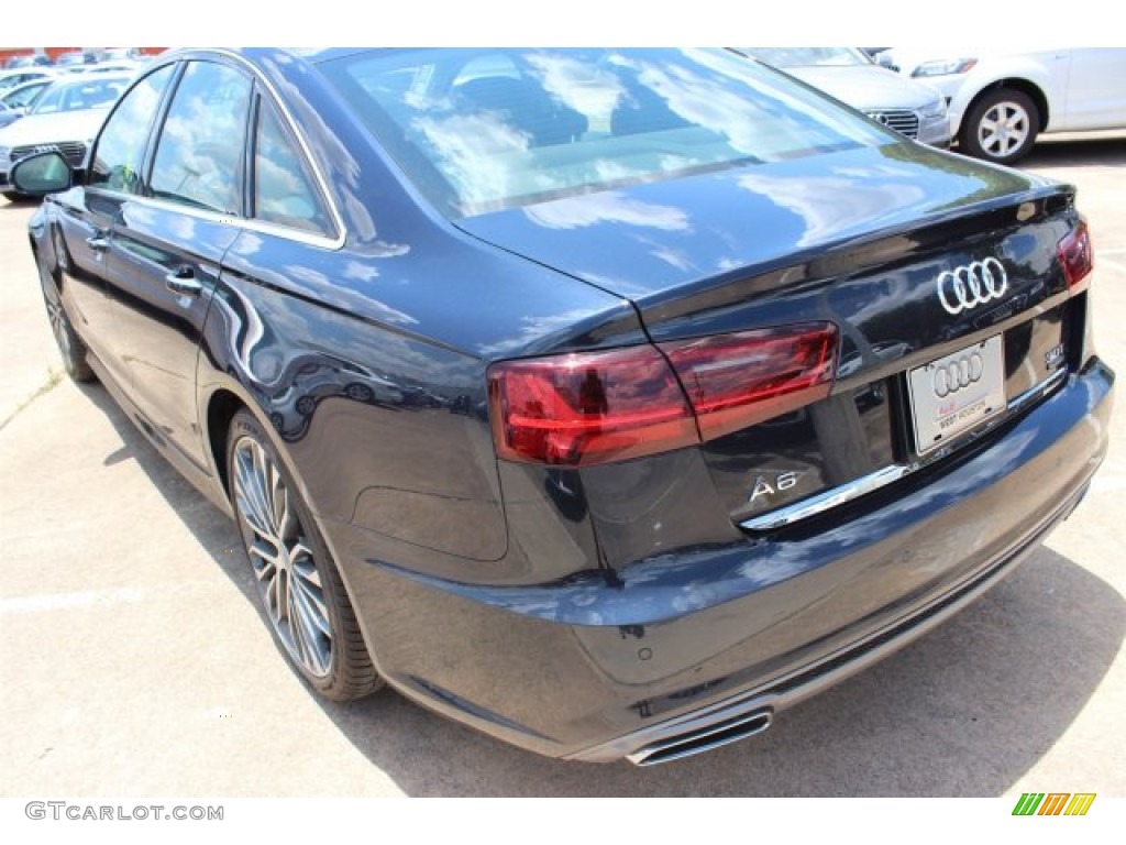 2016 A6 3.0 TFSI Premium Plus quattro - Moonlight Blue Metallic / Black photo #6