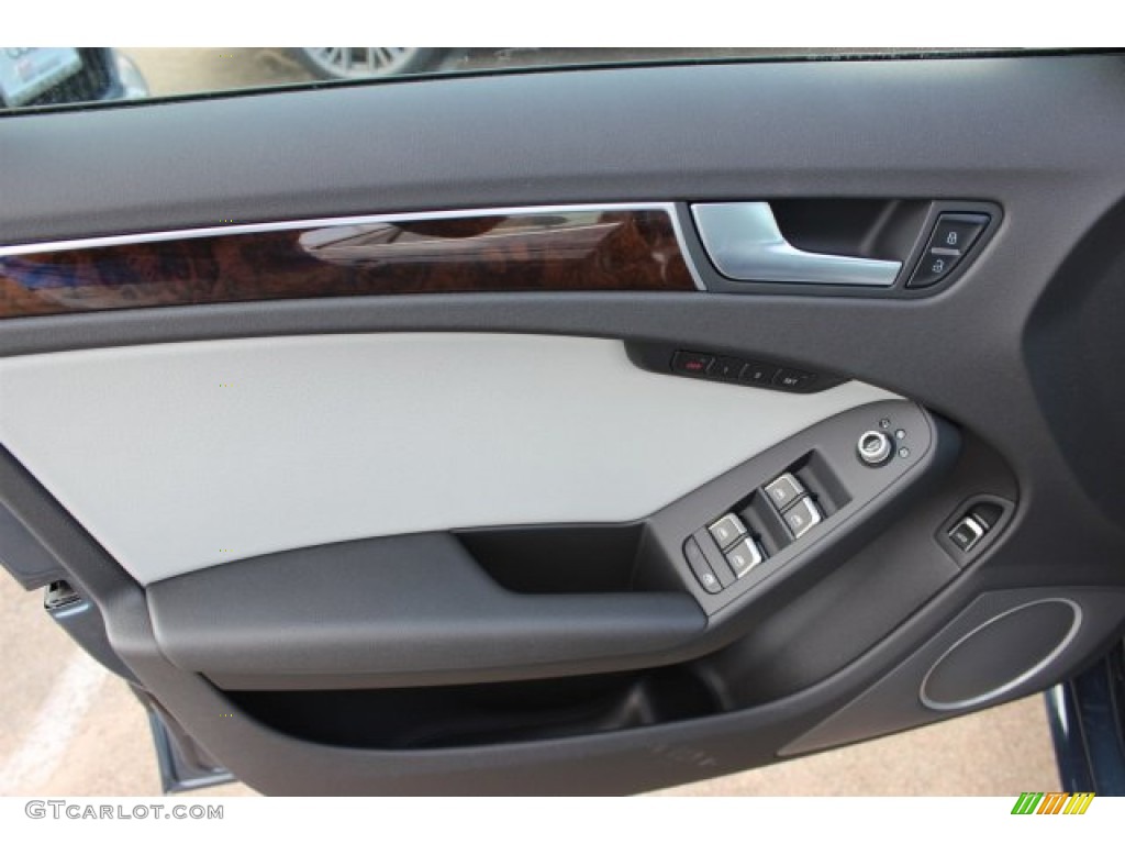 2016 Audi A4 2.0T Premium Plus quattro Titanium Gray Door Panel Photo #105674853