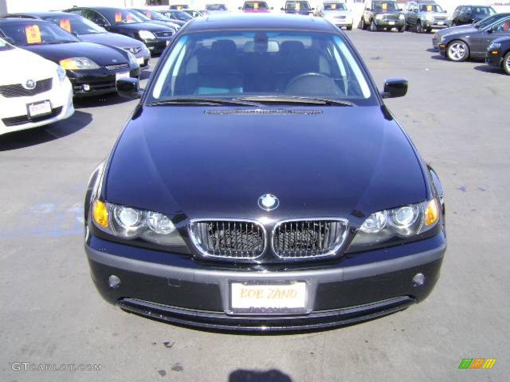 2004 3 Series 325i Sedan - Jet Black / Black photo #6