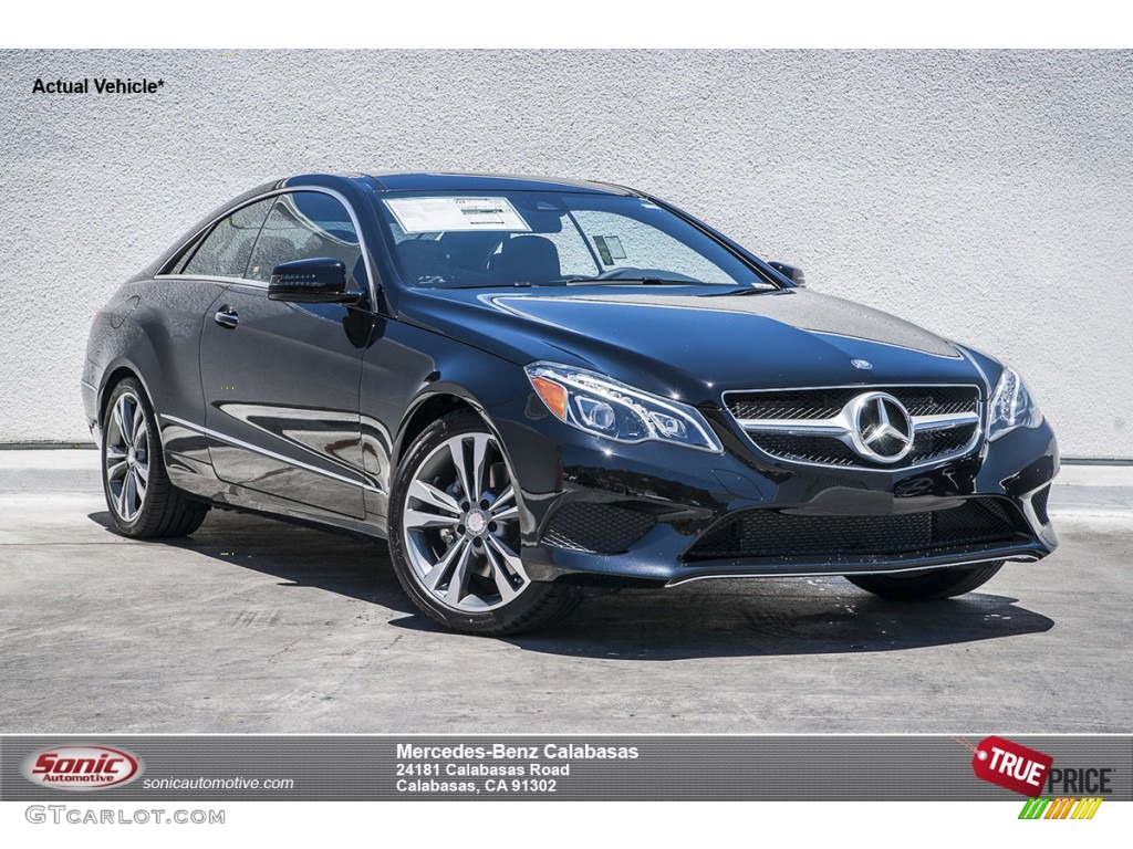 2016 E 400 Coupe - Black / Chestnut Brown/Black photo #1