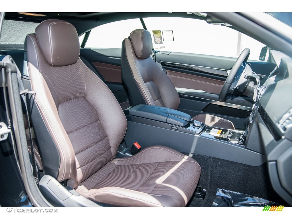 Chestnut Brown/Black Interior 2016 Mercedes-Benz E 400 Coupe Photo #105677531