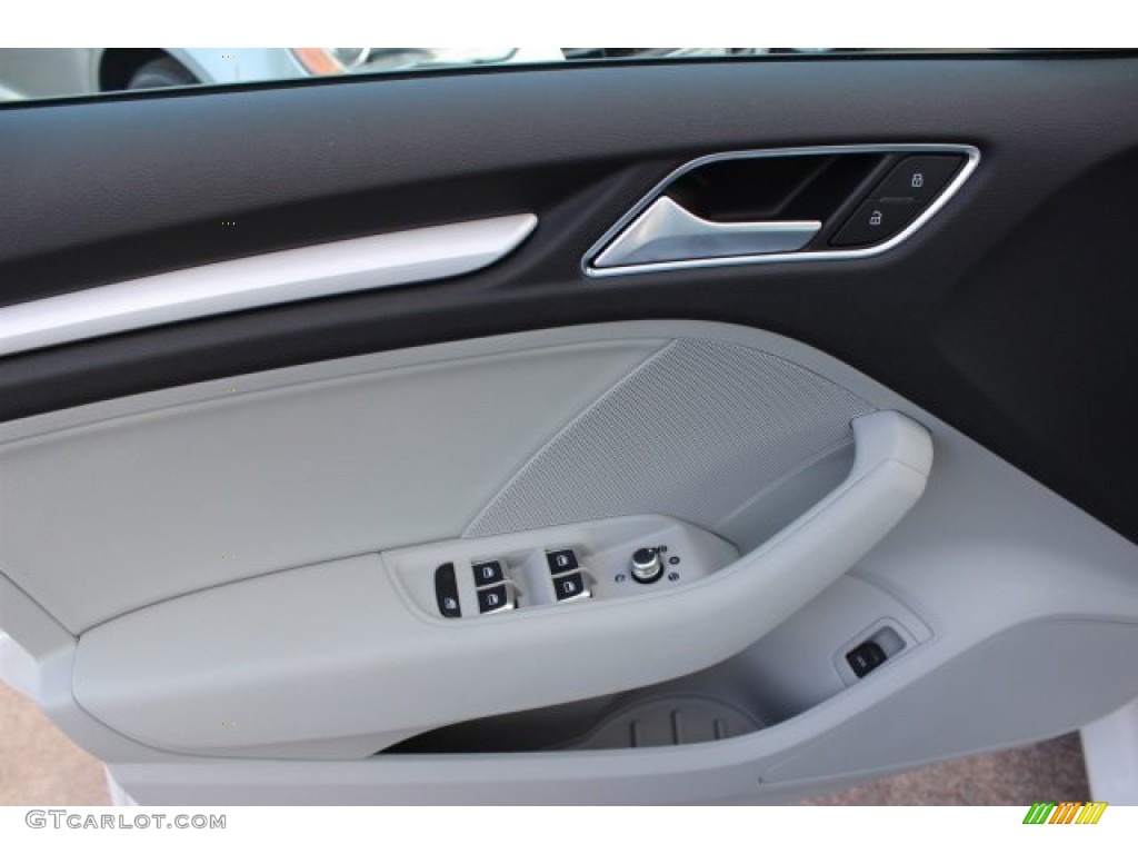2016 Audi A3 1.8 Premium Titanium Gray Door Panel Photo #105677693