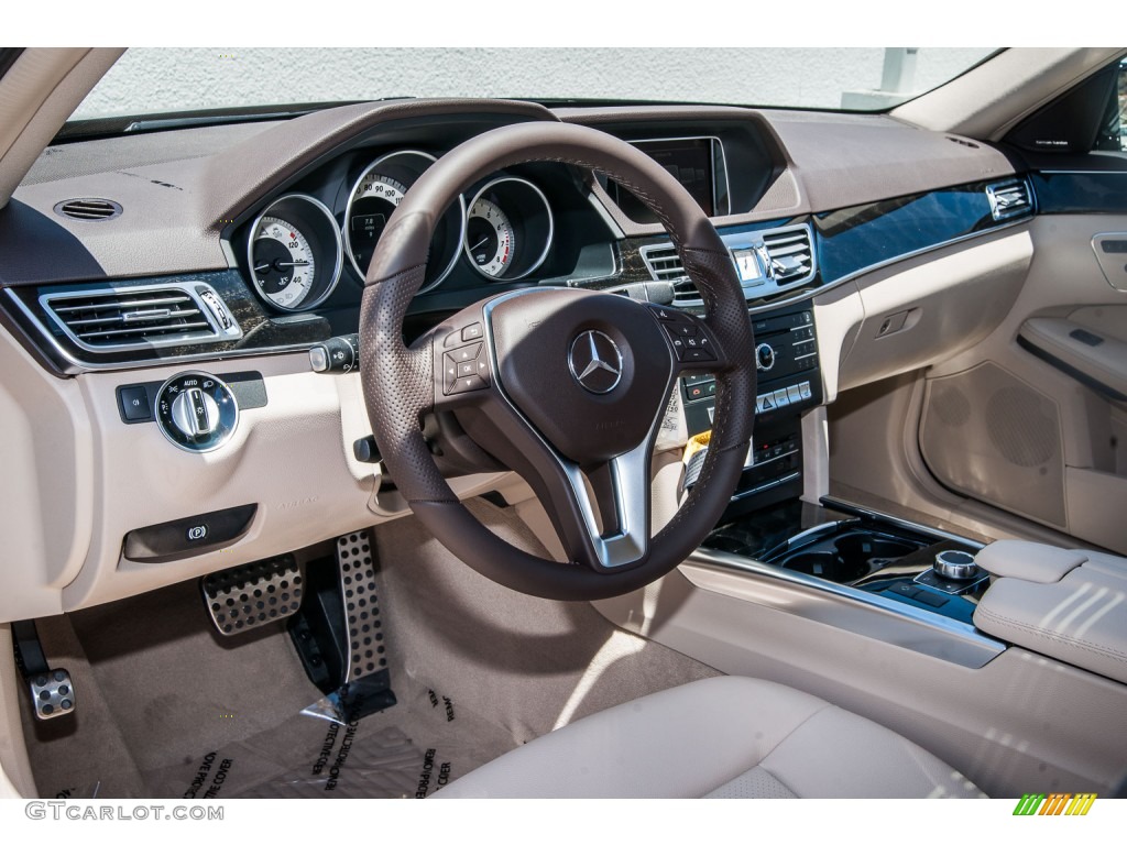 2016 E 350 Sedan - Black / Silk Beige/Espresso Brown photo #5