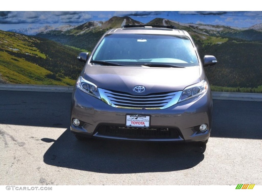 2015 Sienna Limited AWD - Predawn Gray Mica / Ash photo #2