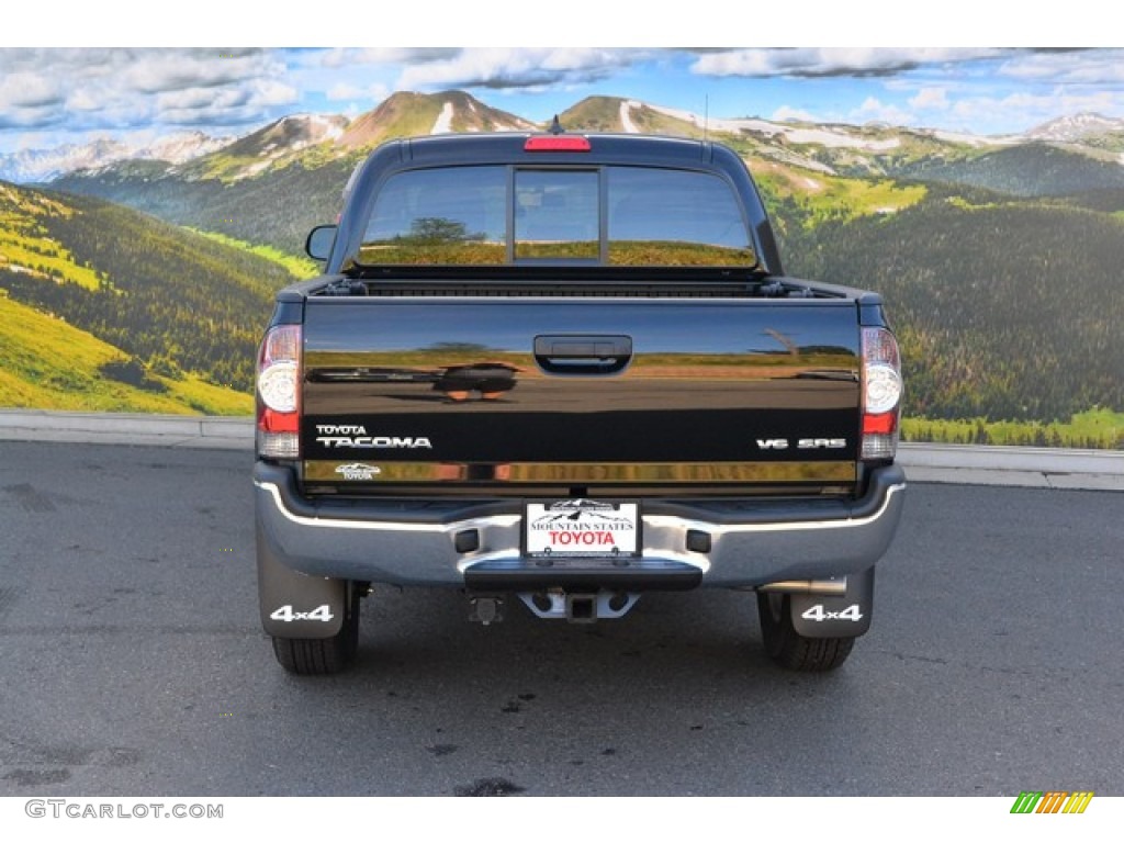 2015 Tacoma V6 Double Cab 4x4 - Black / Graphite photo #4