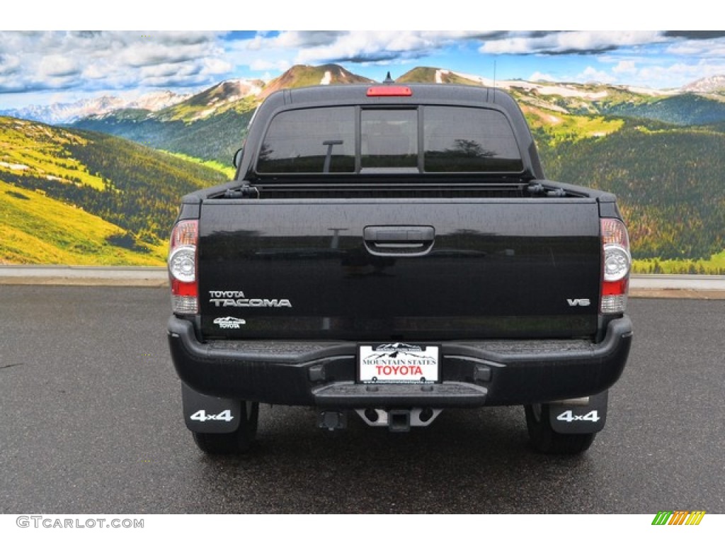 2015 Tacoma V6 Double Cab 4x4 - Black / Graphite photo #4