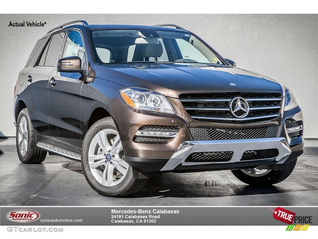 2015 ML 350 4Matic - Dakota Brown Metallic / Almond Beige/Mocha photo #1