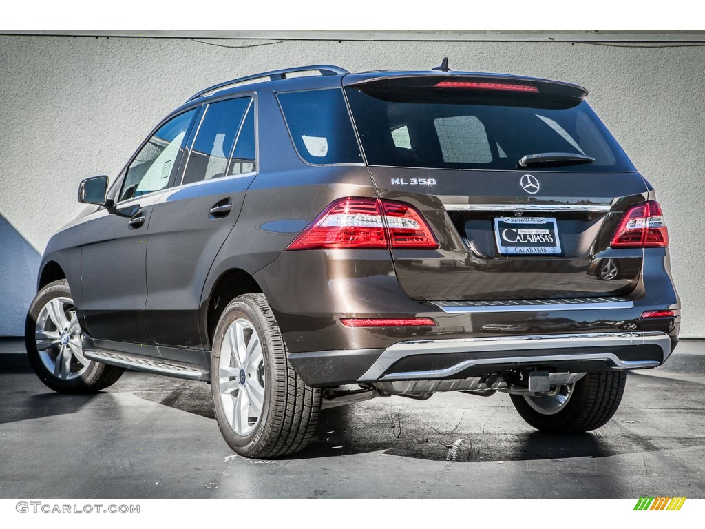 2015 ML 350 4Matic - Dakota Brown Metallic / Almond Beige/Mocha photo #2