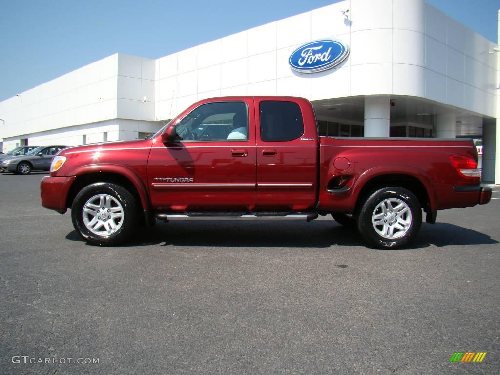 2006 Tundra Limited Access Cab - Salsa Red Pearl / Light Charcoal photo #5