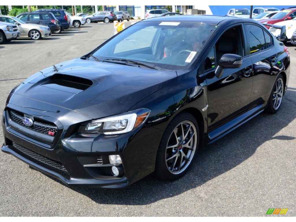 Crystal Black Silica 2015 Subaru WRX STI Limited Exterior Photo #105682697