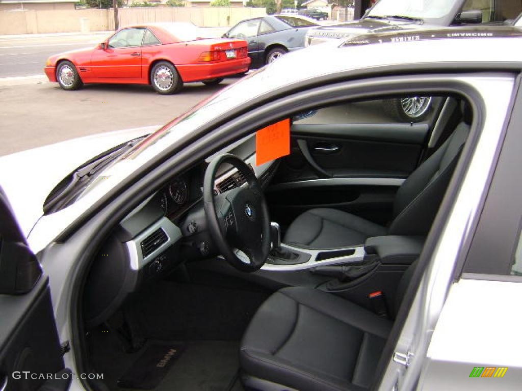 2006 3 Series 325i Sedan - Titanium Silver Metallic / Black photo #6