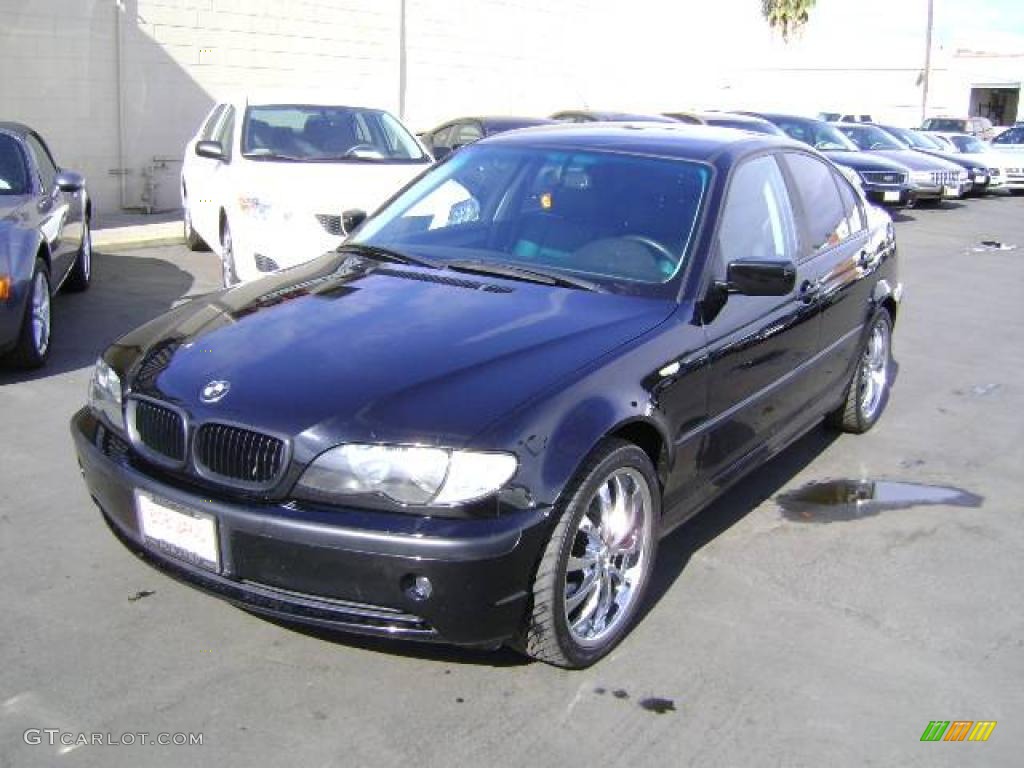 2002 3 Series 325i Sedan - Black Sapphire Metallic / Black photo #1