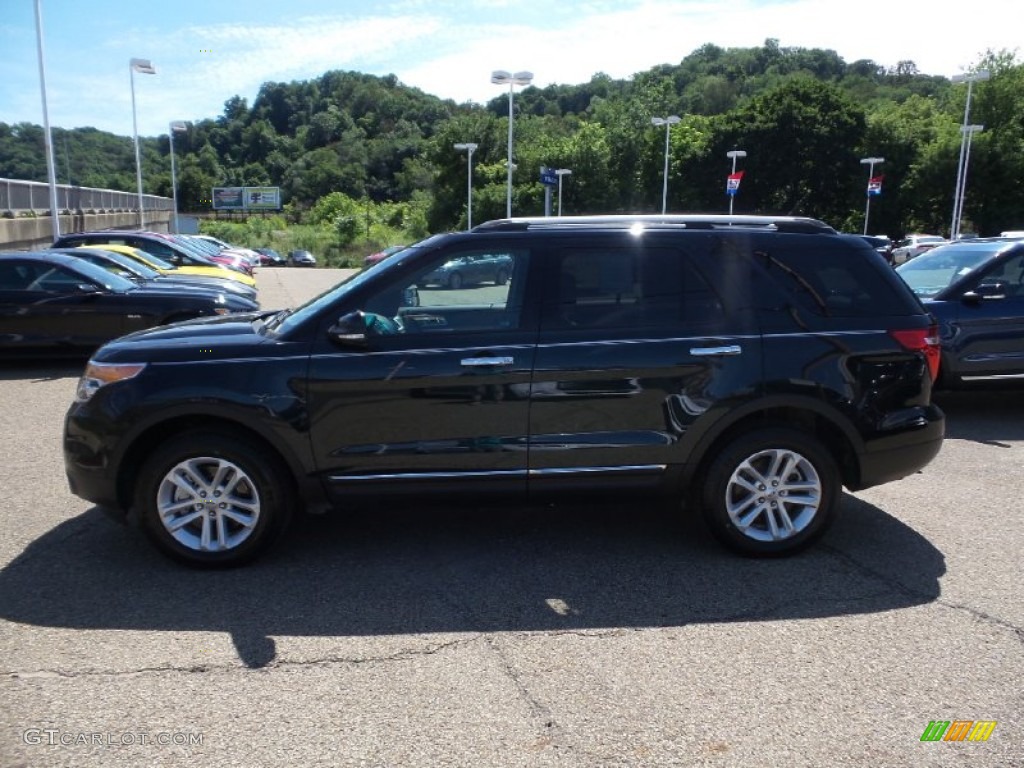 2015 Explorer XLT 4WD - Dark Side / Medium Light Stone photo #7
