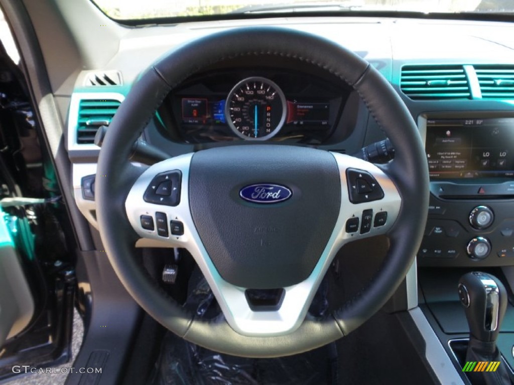 2015 Explorer XLT 4WD - Dark Side / Medium Light Stone photo #18