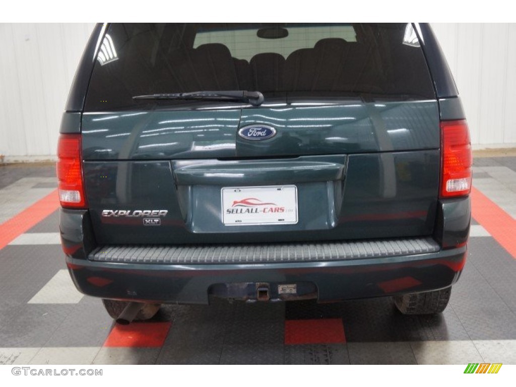 2004 Explorer XLT 4x4 - Aspen Green Metallic / Graphite photo #49
