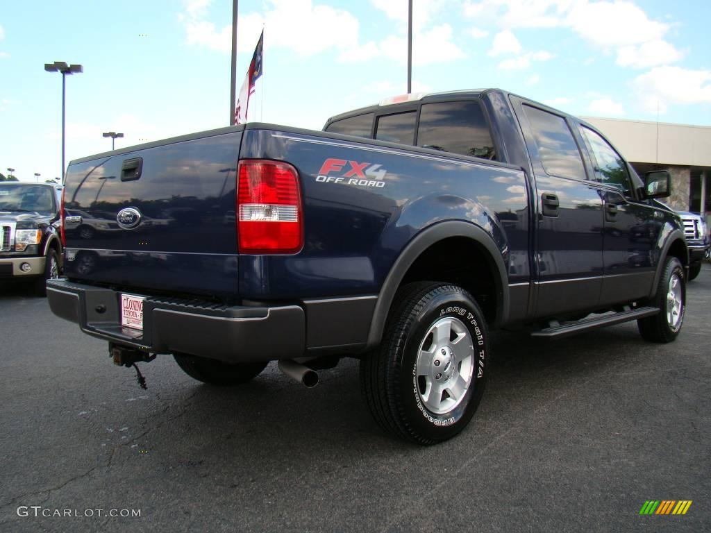 2004 F150 FX4 SuperCrew 4x4 - True Blue Metallic / Black/Medium Flint photo #3