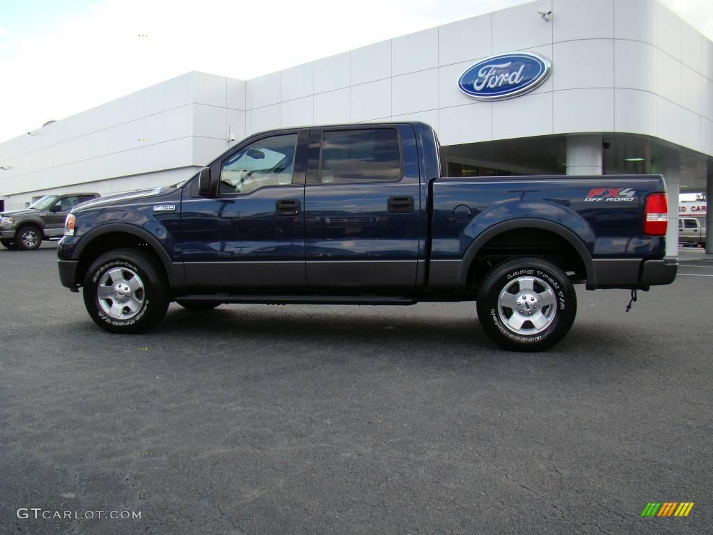 2004 F150 FX4 SuperCrew 4x4 - True Blue Metallic / Black/Medium Flint photo #5